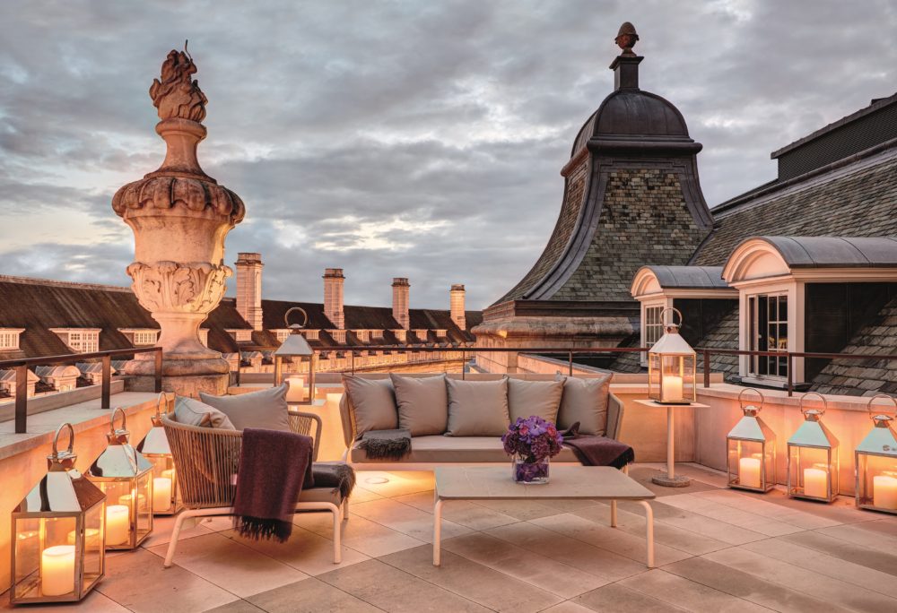 Hotel Cafe Royal - Dome Suite - Terrace at Dusk