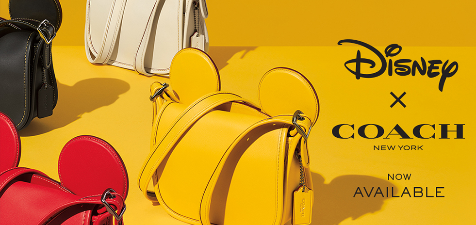 A selection of bags from the Coach Disney Collection