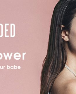 MissGuided Babe Power image featuring a model posing with the fragrance