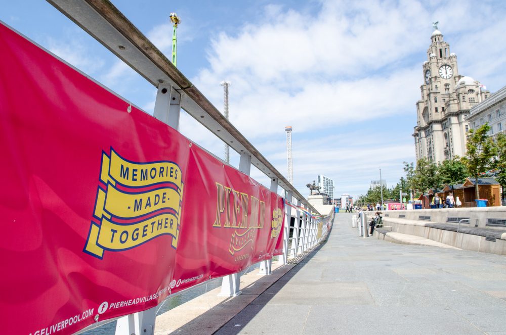 An image of the Pier Head Village, Liverpool