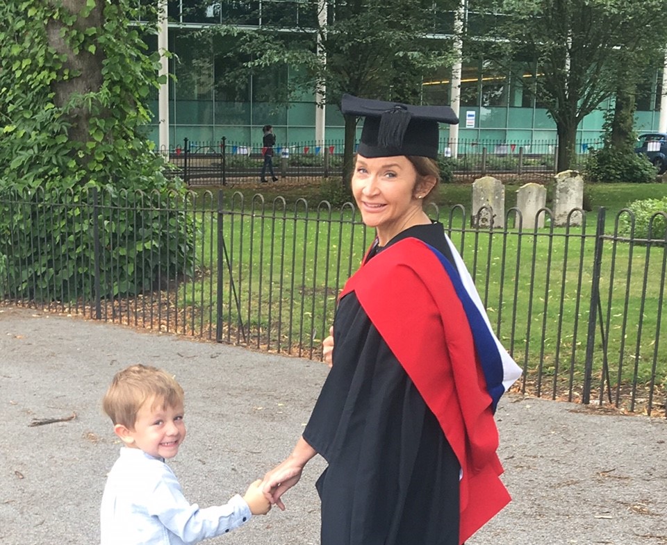 Following Tracey Bell's graduation on Friday, she became
