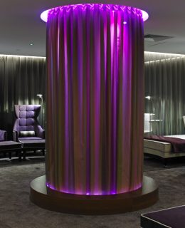 Relax in the Spa Relaxation Suite, pictured