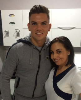 Celebrity Smiles. Sam Gowland at the Tracey Bell Clinic
