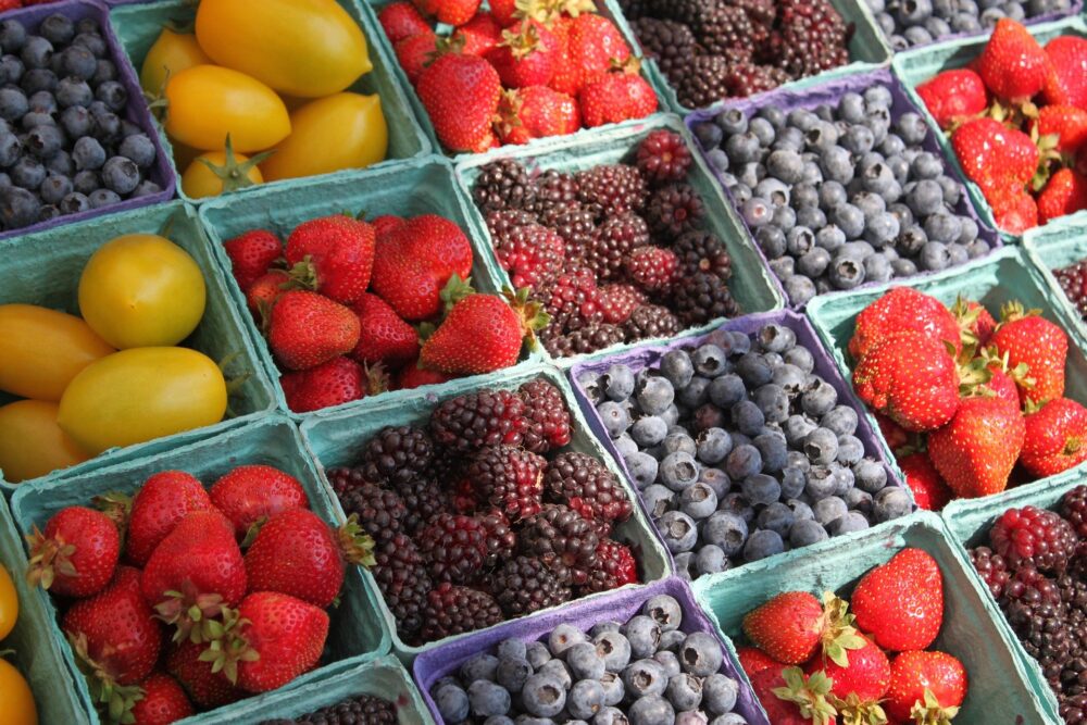 berries from a farmer's market