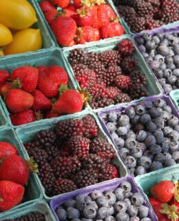 berries from a farmer's market