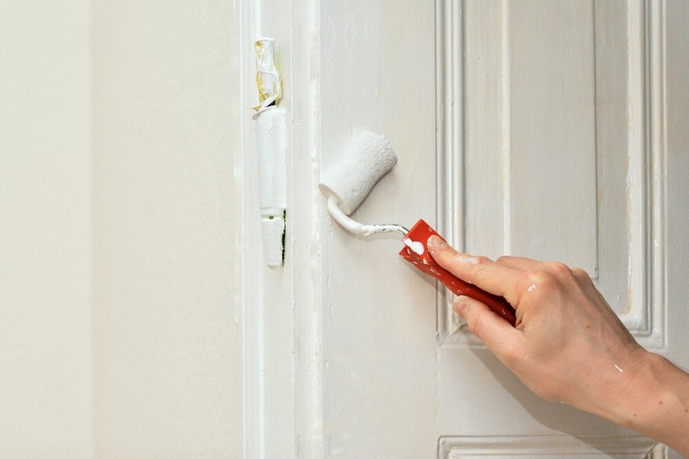 renovate your home, painting a door