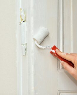 renovate your home, painting a door