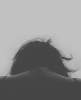 woman black & white image