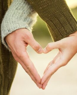 couple holding hands