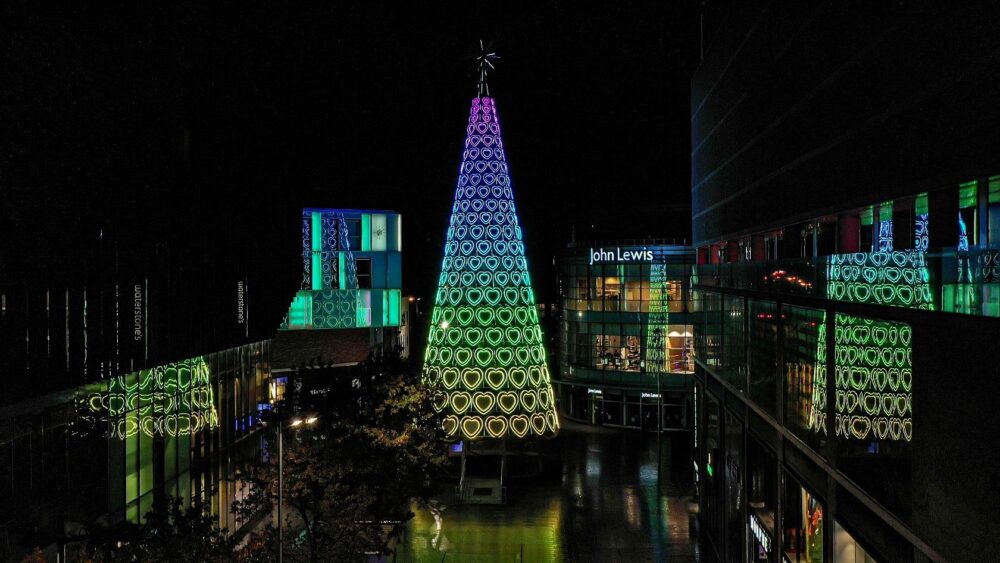 Liverpool ONE Christmas tree