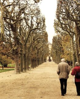 old couple in Paris