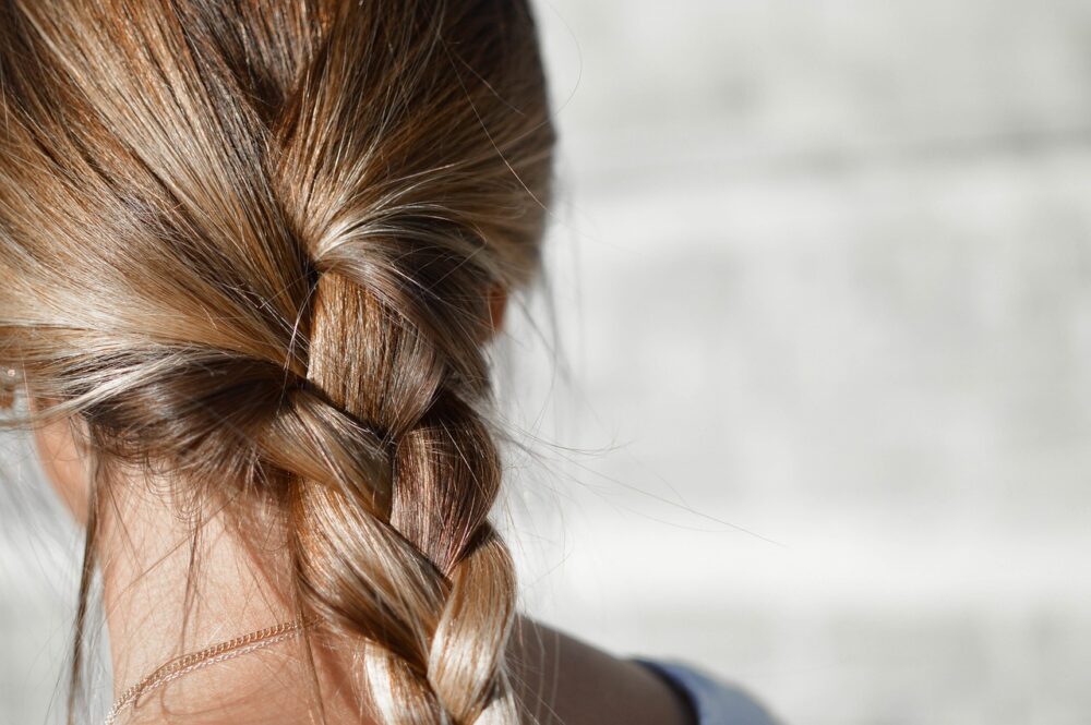 woman with a plait
