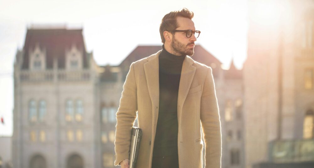 smartly dressed man
