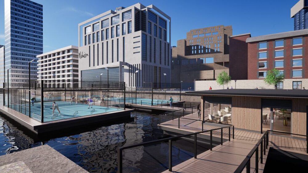 floating padel facility